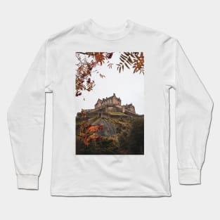 Edinburgh Castle in autumn Long Sleeve T-Shirt